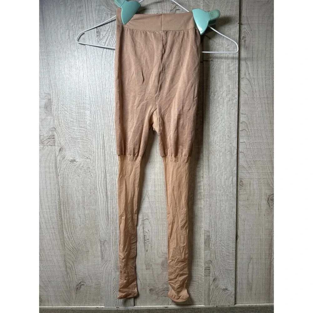 Spanx Nude Control Top Pantyhose High Waisted Shaper Tights Size B 20211R 2 Pack